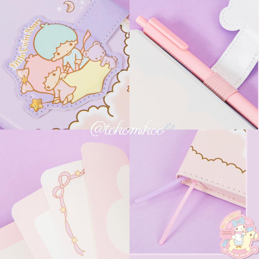 Notebook / Notes / buku Tulis Sanrio, HK, Cinnamoroll, little twin stars