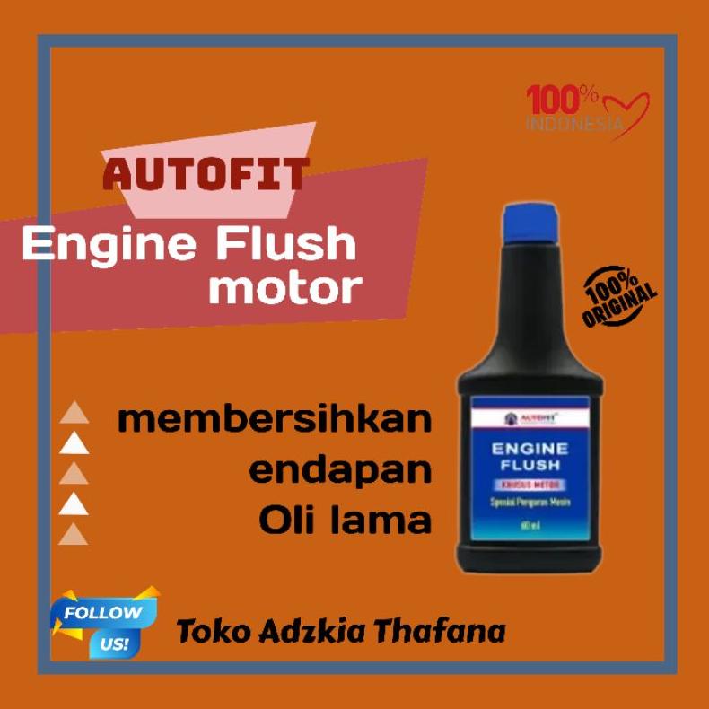 Terbaru AA8MQ Autofit Engine Flush Motor Matic Honda Cairan Pembersih Endapan Oli Mesin Motor 78 Lar