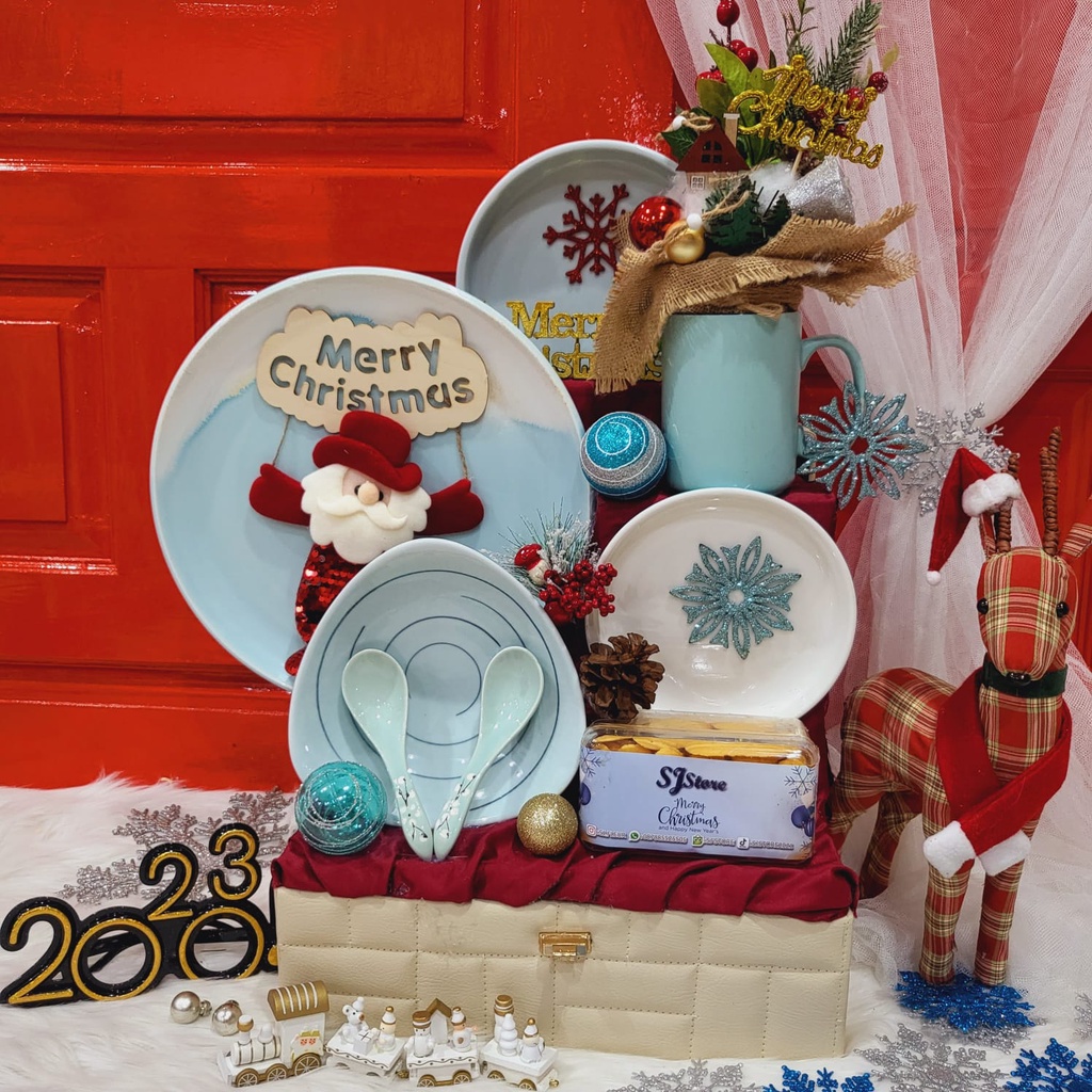 

Paket Dekorasi Hampers Natal Christmas Parcel Hadiah Kue Kering 346