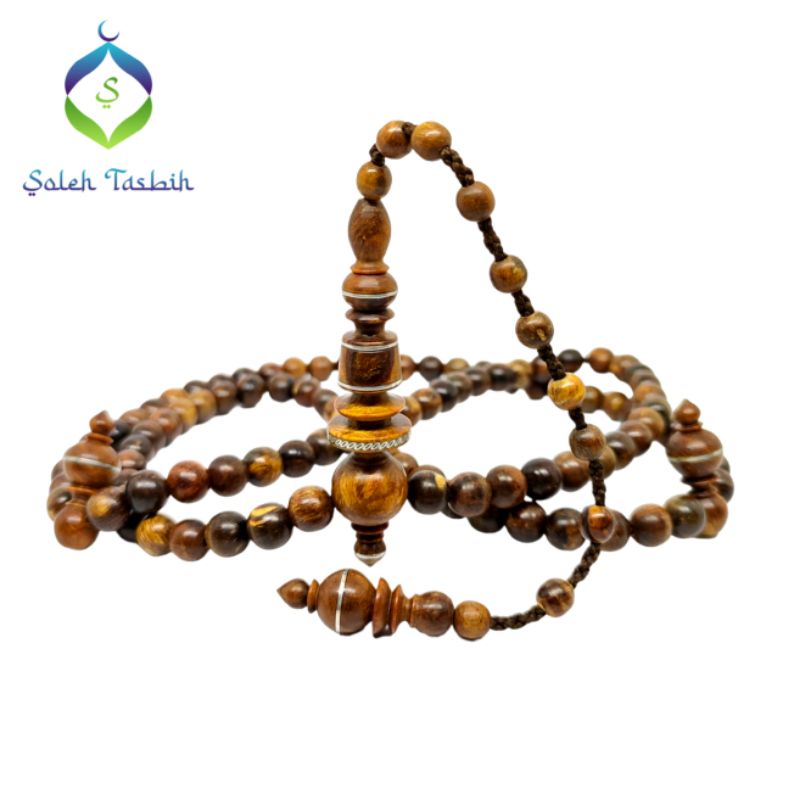 Tasbih Gaharu Super Motif Bulat Size 8mm_Bisa COD