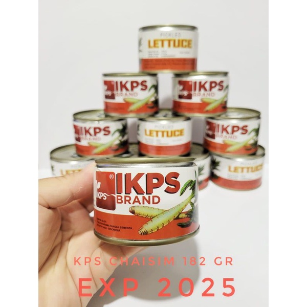 

Acar selada IKPS chaisim kaleng 182 gr / pickled lettuce IKPS