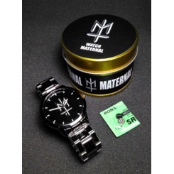 JAM TANGAN PRIA RANTAI DISTRO ORI FREE BOX KALENG MATERNAL