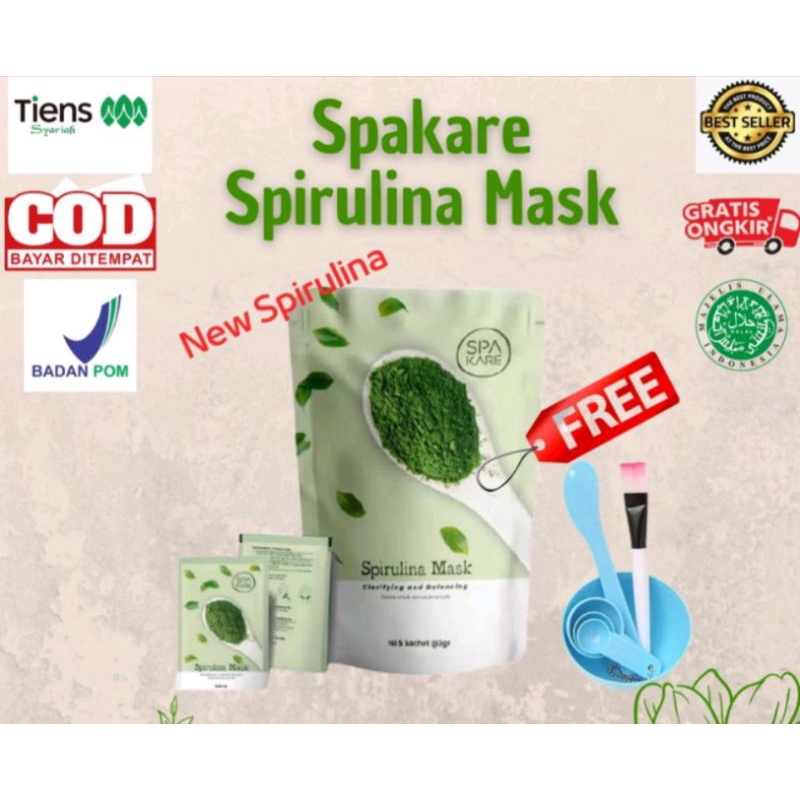 Spirulina Mask Tiens |Masker Spirulina COLLAGEN | MAKSER SPIRULINA TIENS