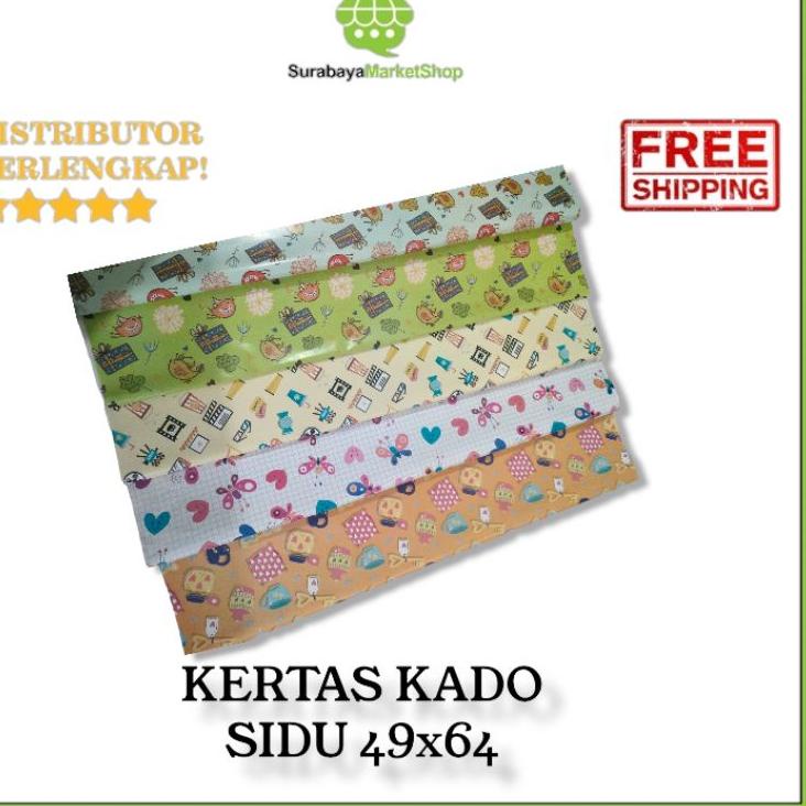 

Hemat Pembelian Kertas Kado Sidu 64 cm x 49 cm Motif Karakter / Gift Wrapper Paper (25 pcs)