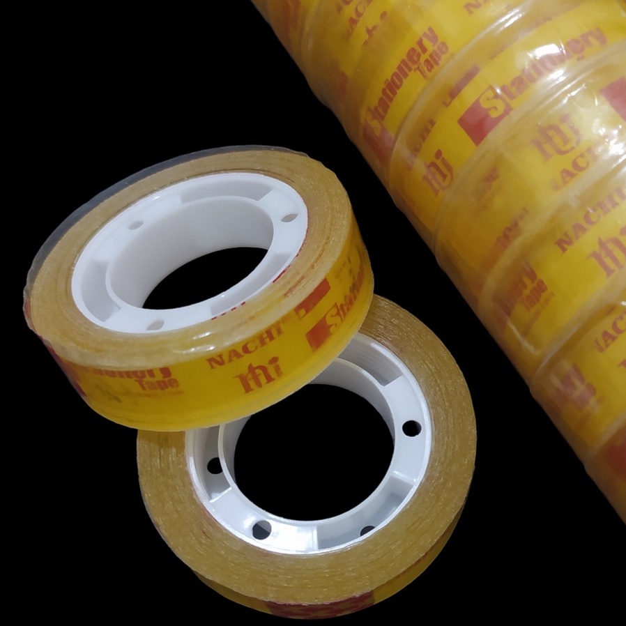 Jual Isolasi Selotip Nachi Tape Lakban Kecil Bening 1/2 inch 12mm x 25y