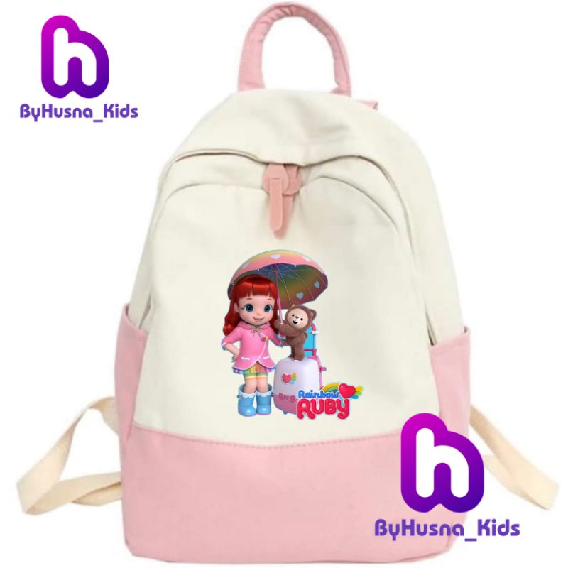 RAINBOW RUBY TAS RANSEL ANAK PEREMPUAN ANAK UNISEX CUSTOM