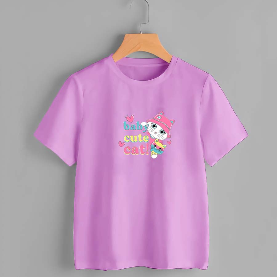 Baju Kaos Distro Anak Laki Laki Umur 1-10 Tahun - Baju Kaos Distro anak wanita motif BABY CUT CAT