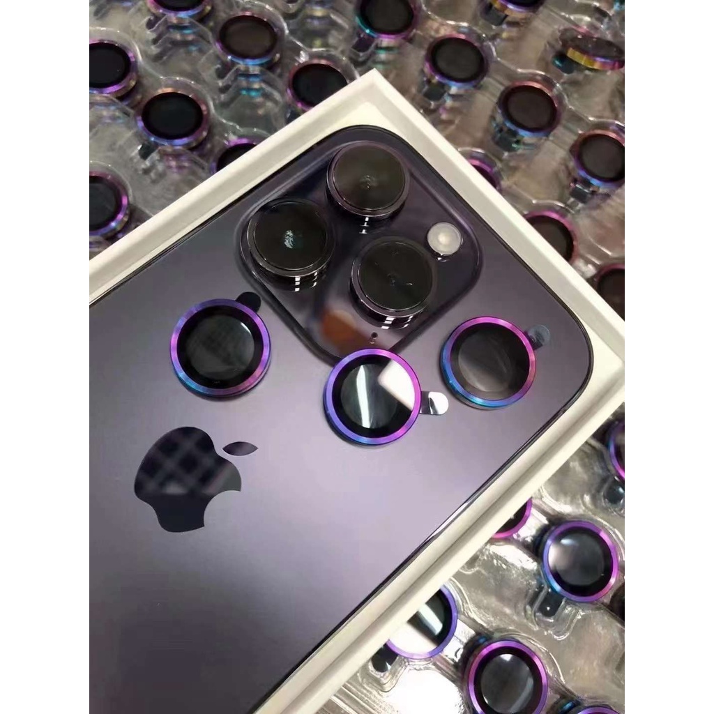 Ring Kamera Rainbow Iphone 11 12 13 14 15 Pro Max ProMax 12 13 Mini 14 15 Plus 14+ Anti Gores Lens P