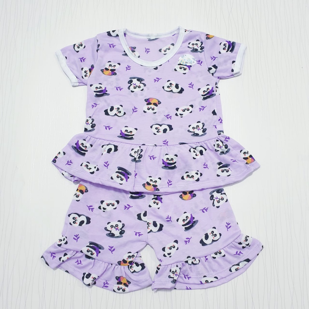 Setelan Anak Perempuan Fullprint Usia 0-2 Tahun Baju Baby Gracia