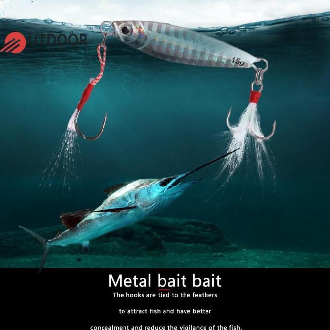 [super] [harga dan kualitas] new umpan pancing bionik bentuk ikan dengan kail / mata pancing [terlar