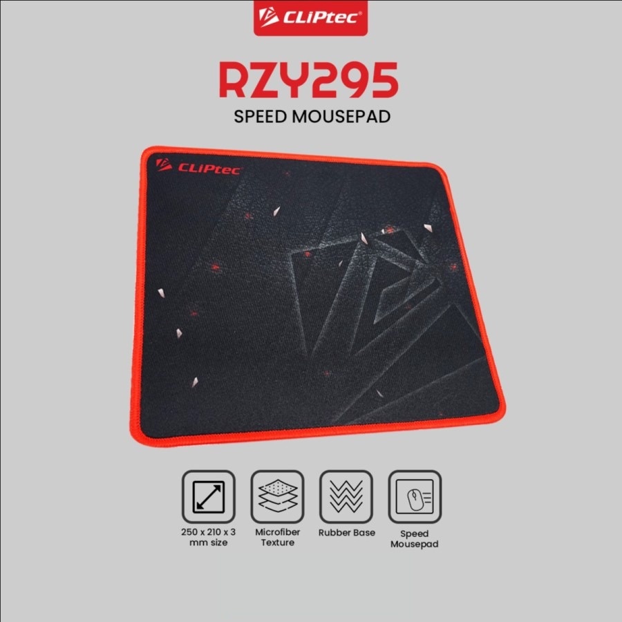 MousePad CLIPtec RZY295 Box - Mouse Pad Antislip Rubber CLIPtec RZY295