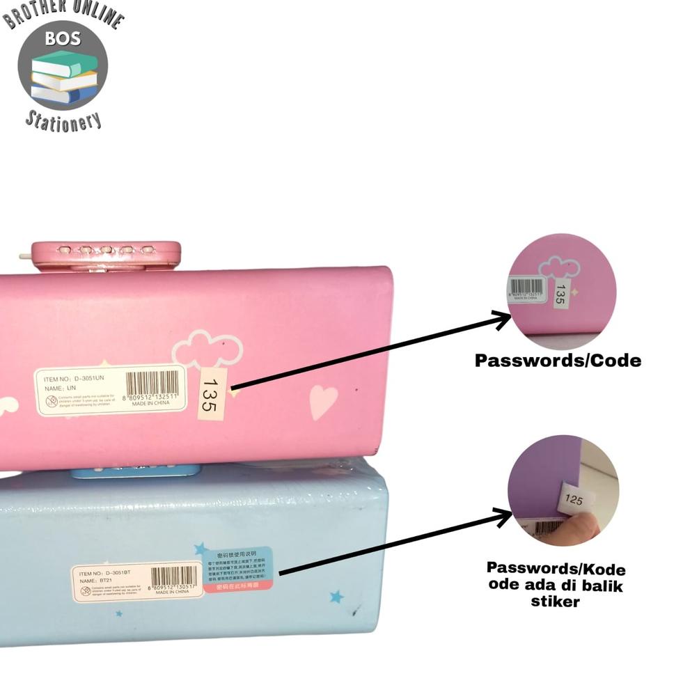 

((Product)[R41H]♥☞) BOS Kotak Pensil Karton+Kunci Pin/Tempat Pensil/Pencil Case Locker kekinian