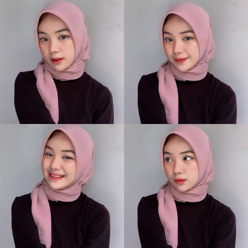 TERMURAH Hijab Sehari Hari Segi Empat Paris Polos / Kerudung Segi Empat Paris Diskon / Kerudung Seko