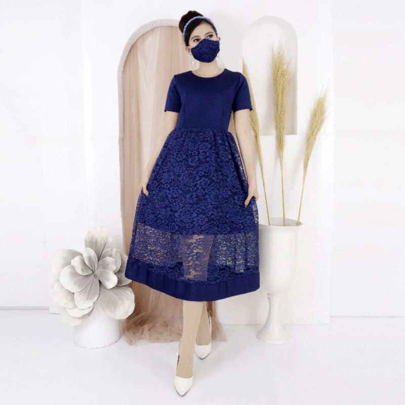 ElegantPGMTA Naomi Dress Brukat Chantily ELG7852 - Allsize