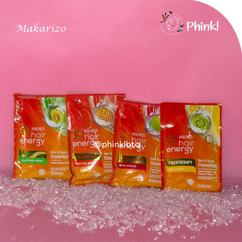 `ღ´ PHINKL `ღ´ MΛKΛЯIZӨ makarizo 60 gr hair creambath masker rambut anti rambut kasar kusam bercabang