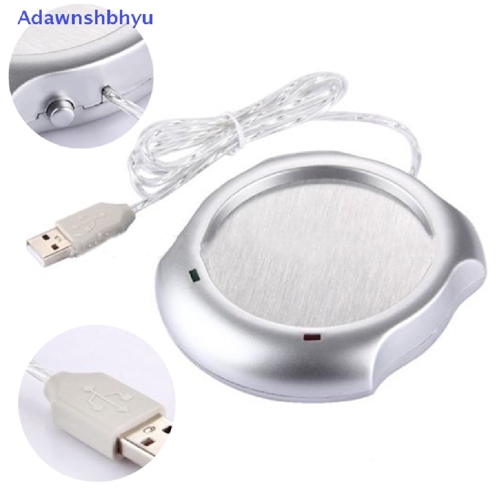 Adhyu Portable USB Electric Cup Warmer Teh Kopi Minuman Cangkir Heag Pad Mat ID