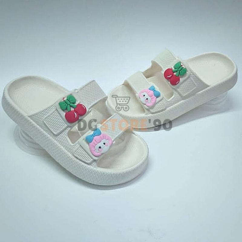 New - Sandal Anak Perempuan Karakter Buah Chery - Uk 30-35