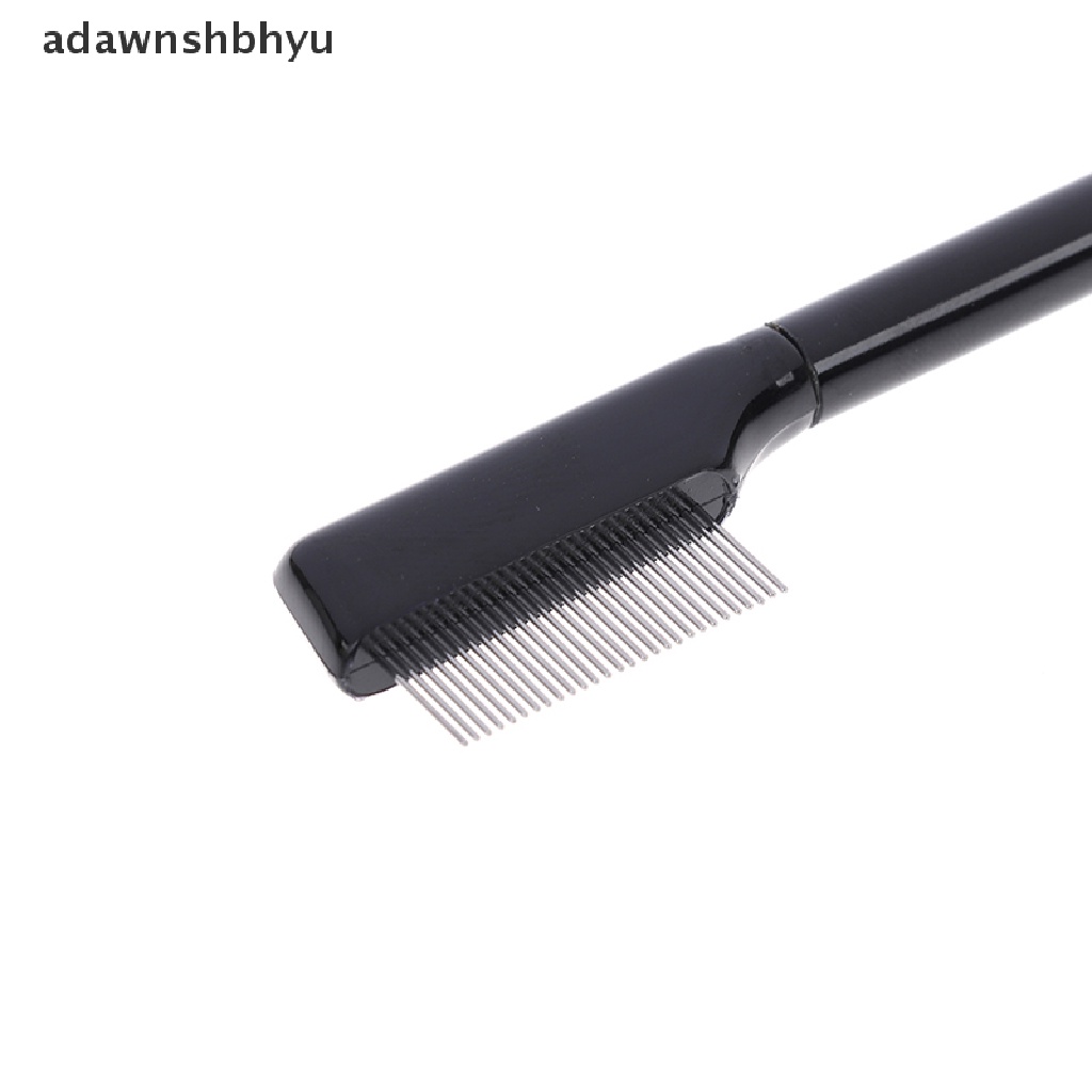 Adawnshbhyu 1 Pcs Baja Alis Sisir Bulu Mata Ekstensi Sikat Sisir Logam Makeup Brushes Alat ID