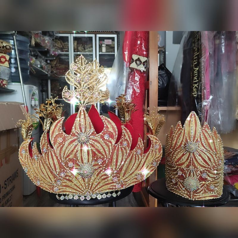 mahkota adat siger Lampung pepadun model trap premium