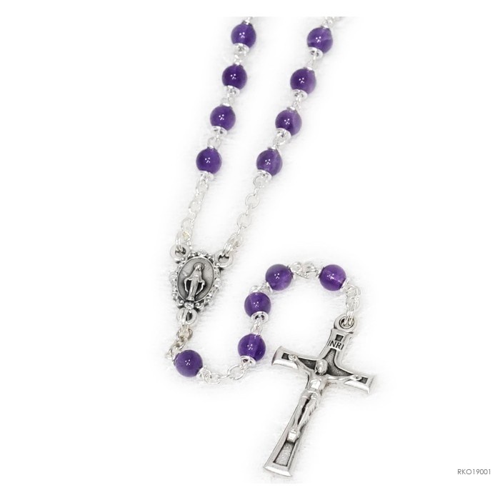 

Nemodorry Rosario Batu Amethyst 4Mm Doa Katolik