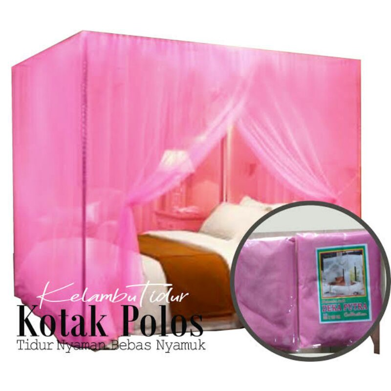 kelambu polos tebal kelambu tidur kelambu warna pink kelambu anti nyamuk kelambu ukuran jumbo no.1 k