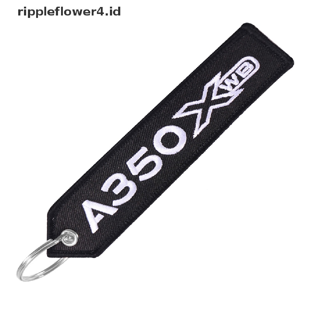 {rippleflower4.id} 1pc Airbus Gantungan Kunci Tali Telepon Bordir A320 Aviation Key Ring Chain Untuk Aviation Gift Strap Lanyard Untuk Tas Ritsleting~