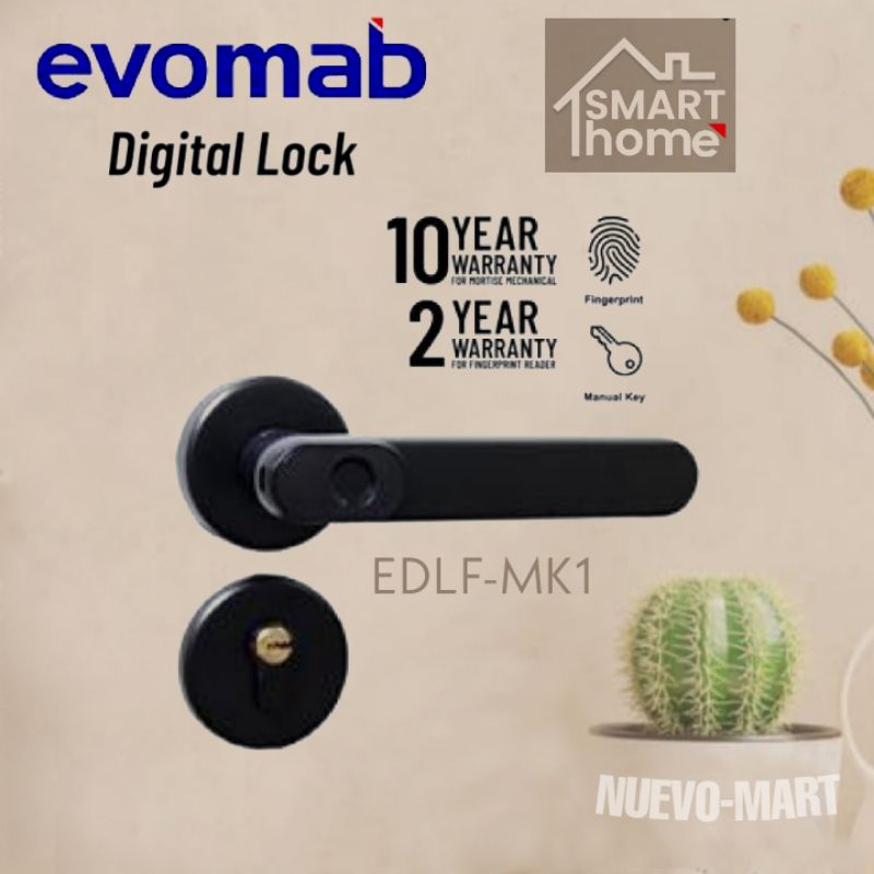 Jual Evomab Kunci Pintu Sidik Jari Edlf Mk Smart Digital Door Lock Edlf Mk Shopee Indonesia