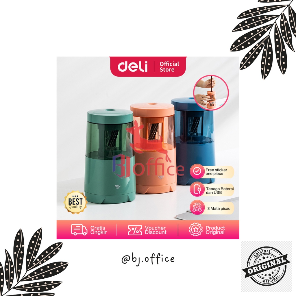 

Electrical Pencil Sharpener / Pengserut Elektrik Deli H507 One Piece Edition