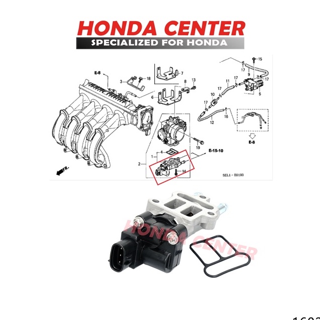 iacv idle air control valve idle up ac servo ac honda jazz GD3 2004-2007 city GD8 2003 2004 2005 2006 2007