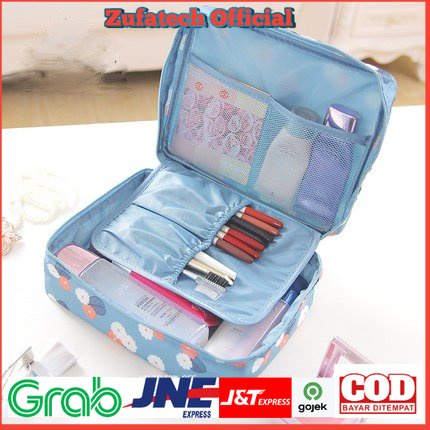 Cassiey Tas Travel Bag in Bag Organizer untuk Kosmetik dan Sabun - XZ-8010 - Light Blue