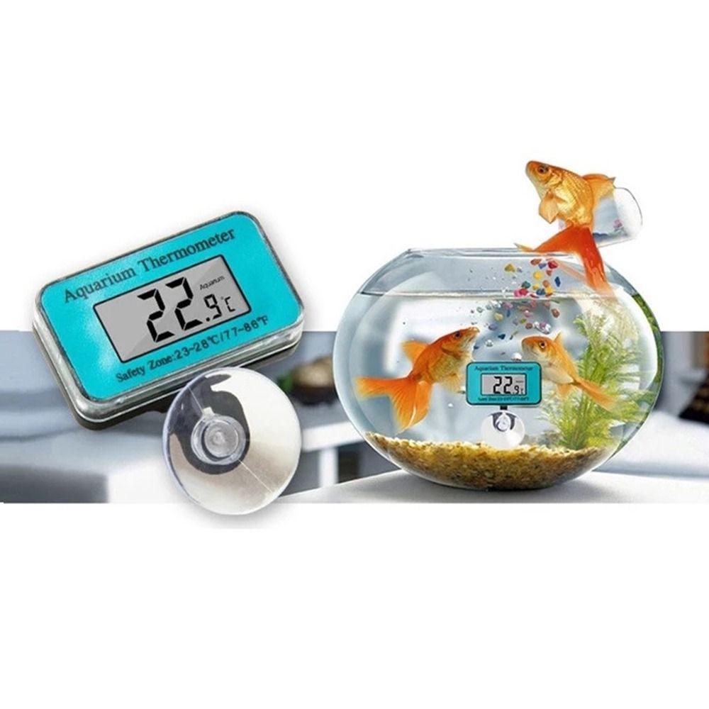 Top Aquarium Thermometer Termometer Profesional Digital Display Pengukur Suhu Tahan Air