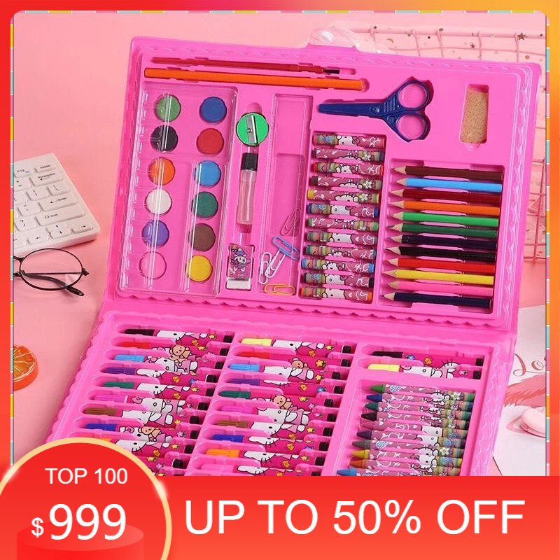 

Set pensil crayon cat air perlengkapan sekolah menggambar anak/ alat mewarnai/ alat lukis