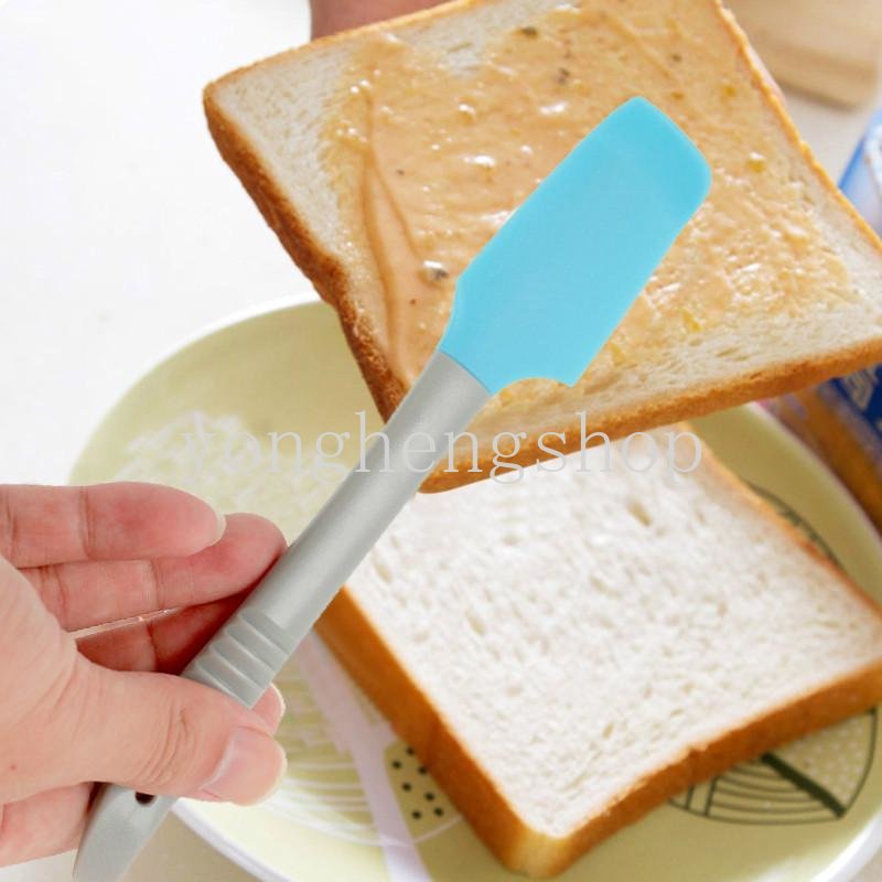 Silikon Scrapers Kue Krim Spatula Pasta Pencampuran Alat Pengaduk Mentega Kuas Kue Adonan Mengikis Dapur DIY Pastry Baking Tool