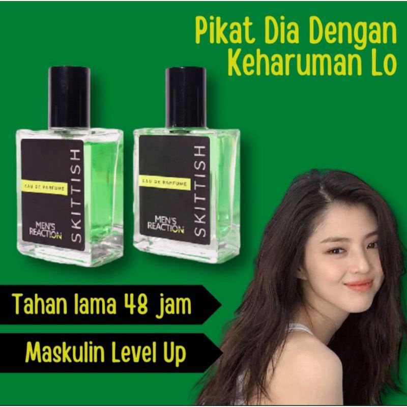 [TERPOPULER] PARFUM MEN'S REACTION  SKITTISH PARFUME PRIA DENGAN 3 AROMA SEKALIGUS