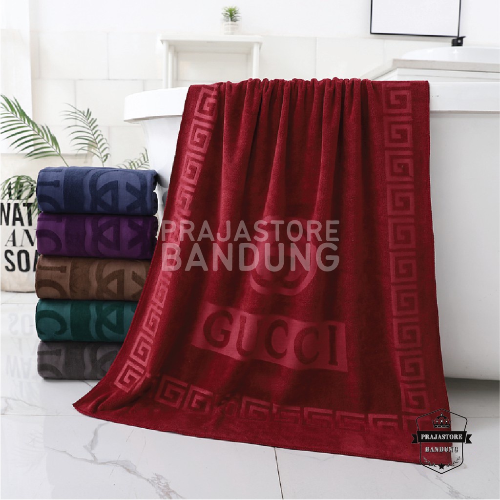 Handuk Mandi Microfiber Dewasa Jumbo 80x160 Super Tebal Lembut Murah - Gucci