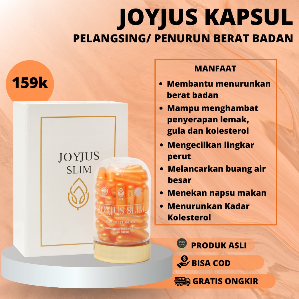 JOYJUS SLIM CAPSULE ASLI ORIGINAL - Joyjus Pelangsing Obat Langsing Penurun Berat Badan