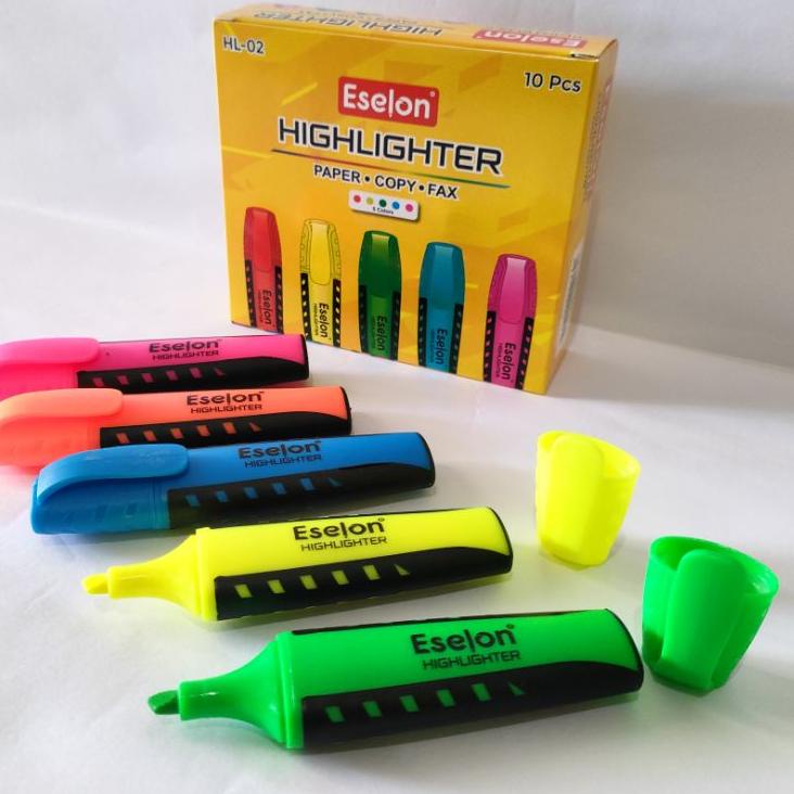 

ナ SATU PACK ( 10 PCS ) Highlighter Stabilo Satu Warna Vanco / Eselon べ
