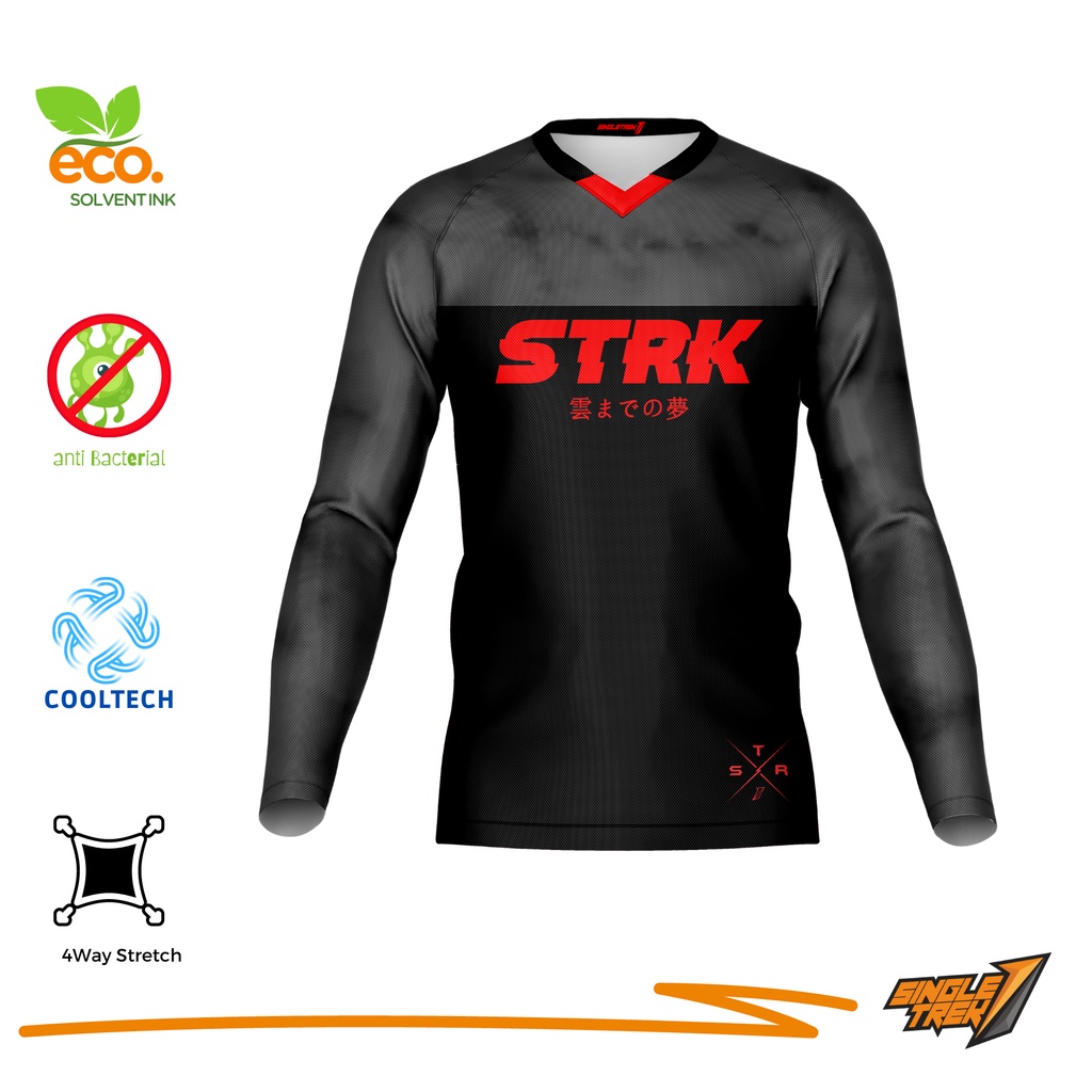 BIG SIZE Jersey Sepeda Singletrek1 Cooltech adem Premium Long JSP H3