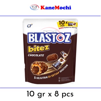 

Blastoz Bitez Chocolate 80 gr isi 10 pcs