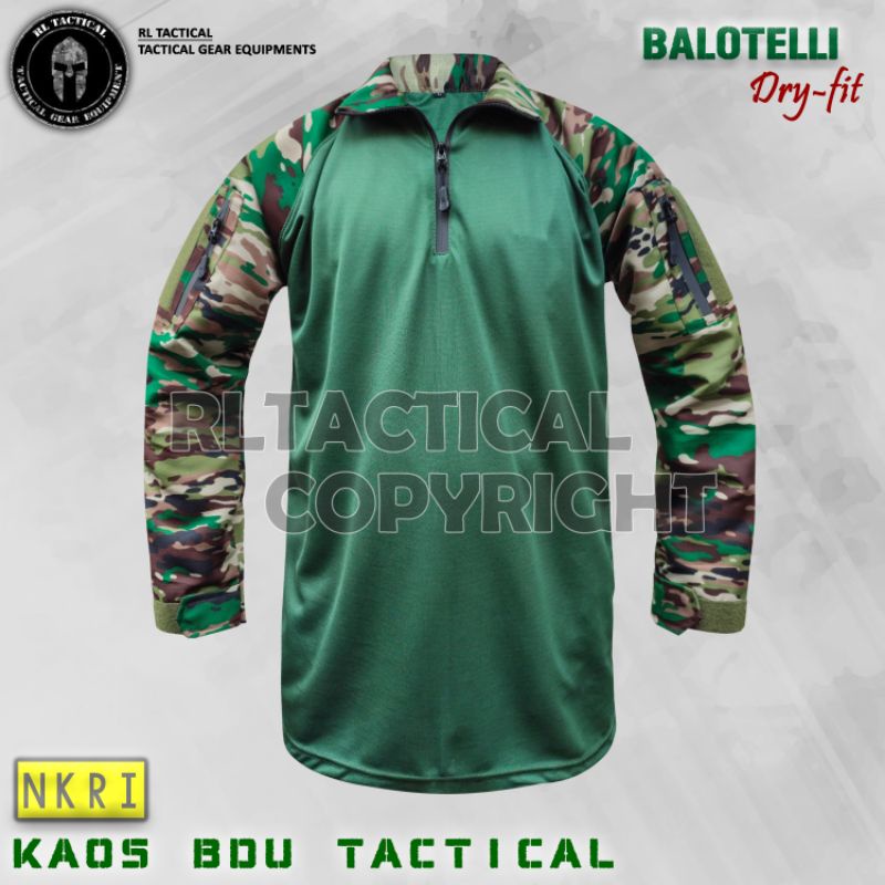 Kaos BDU Loreng Multicam Terbaru NKRI RL Tactical