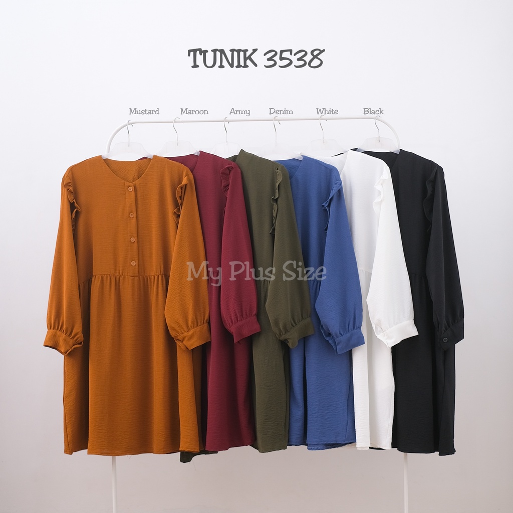 Tunik Jumbo Wanita 3538, Ld 125,130 &amp; 145 cm