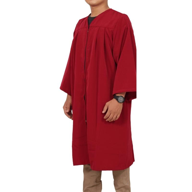 RJLINEN Jubah Wisuda Sarjana Dewasa Atribut Perlengkapan Wisuda Premium Jumbo