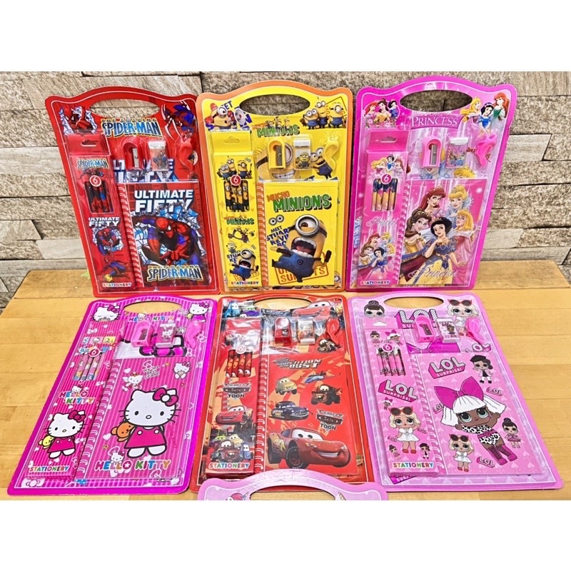 

PAKET CERIA 10 in 1 SET ALAT TULIS ANAK LENGKAP cocok untuk souvenir anak ultah