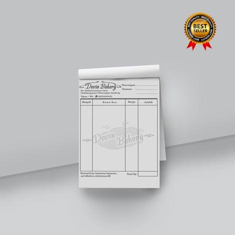 Jual Cetak Nota Custom F Kertas Ncr Rangkap I Nota Olshop Bon