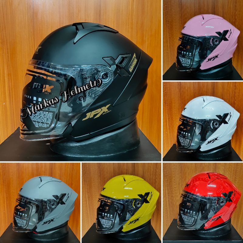 Helm Half face JPX NOVA X SOLID Original JPX ( CUCI GUDANG)