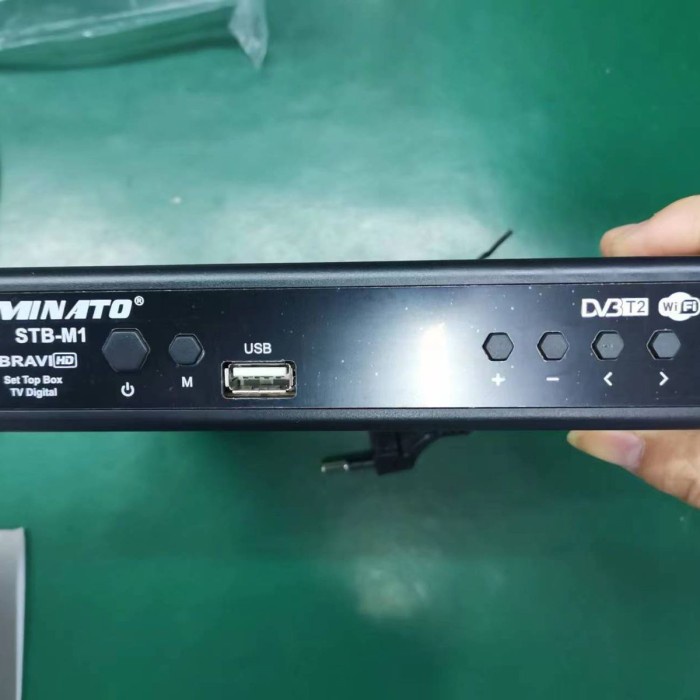 STB MINATO Set Top Box TV Digital Receiver Penerima Siaran DV3T2