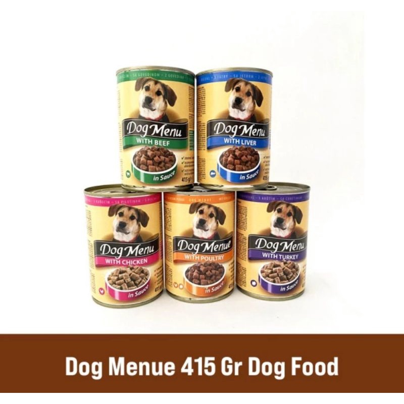 Dog Menue Wetfood 415gr Makanan Basah Anjing All Varian