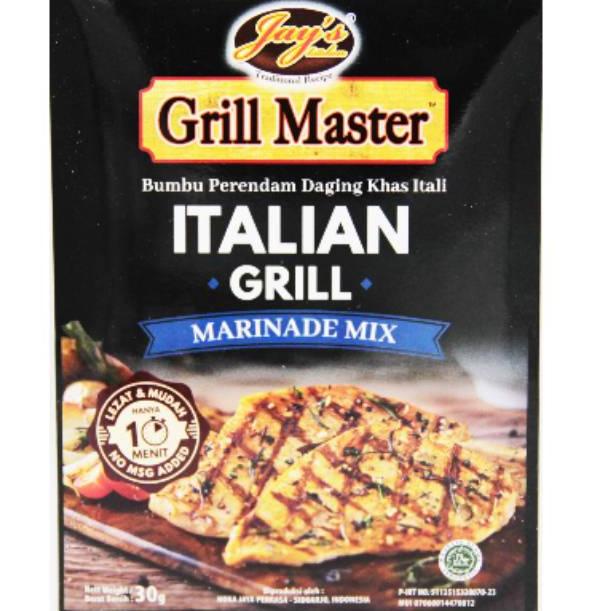 

[KODE PRODUK 096HY6239] Jay's / Jays Grill Master marinade mix /Classic Barbecue/hot spicy /chiken / italian / steak burger