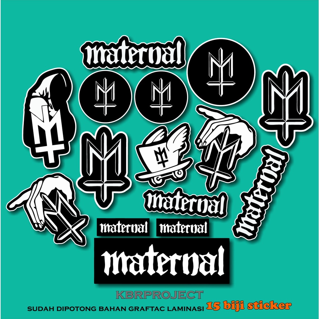

15 PCS STICKER MATERNAL RANDOM AESTHETIC LUCU UNTUK LAPTOP CASE TUMBLER sudah laminasi