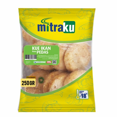 

Kue Ikan Pedas Mitraku Kemasan - 500Gram| Seafood Beku Frozen Food